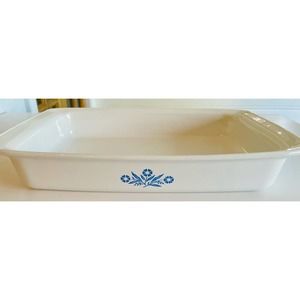 CorningWare P-332 Blue Cornflower 12 X 7.5” X 2” Casserole Bake Pan
